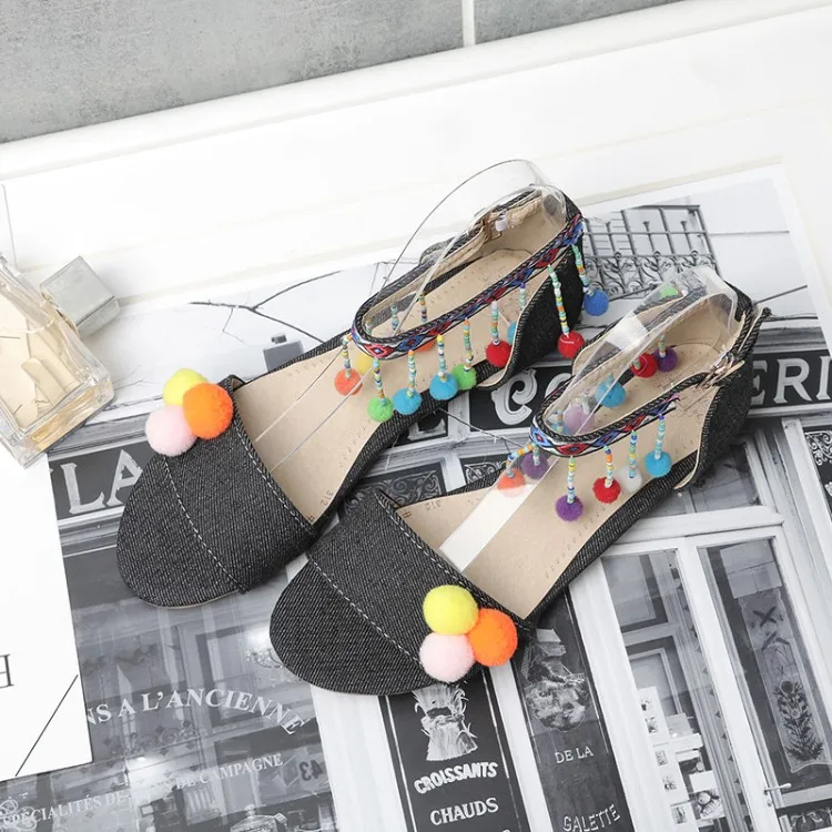 Big Size Fashionable and sweet sandals summer flat ladies women shoes woman | Обувь