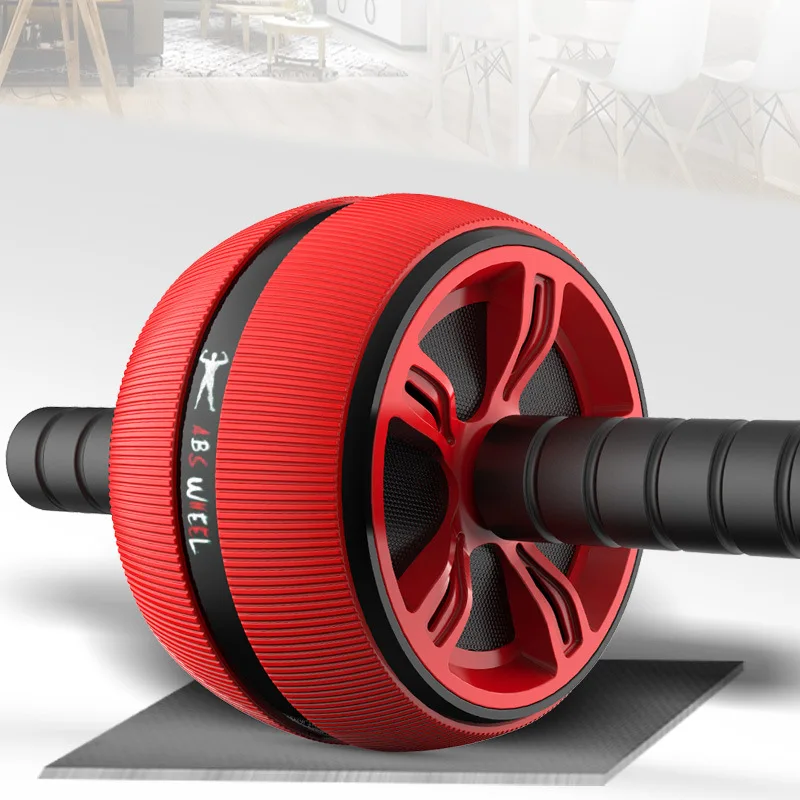 

Loogdeel ABS Abdominal Roller Exercise Wheel Fitness Equipment Mute Roller For Arms Back Belly Core Trainer Body Shape Trainin