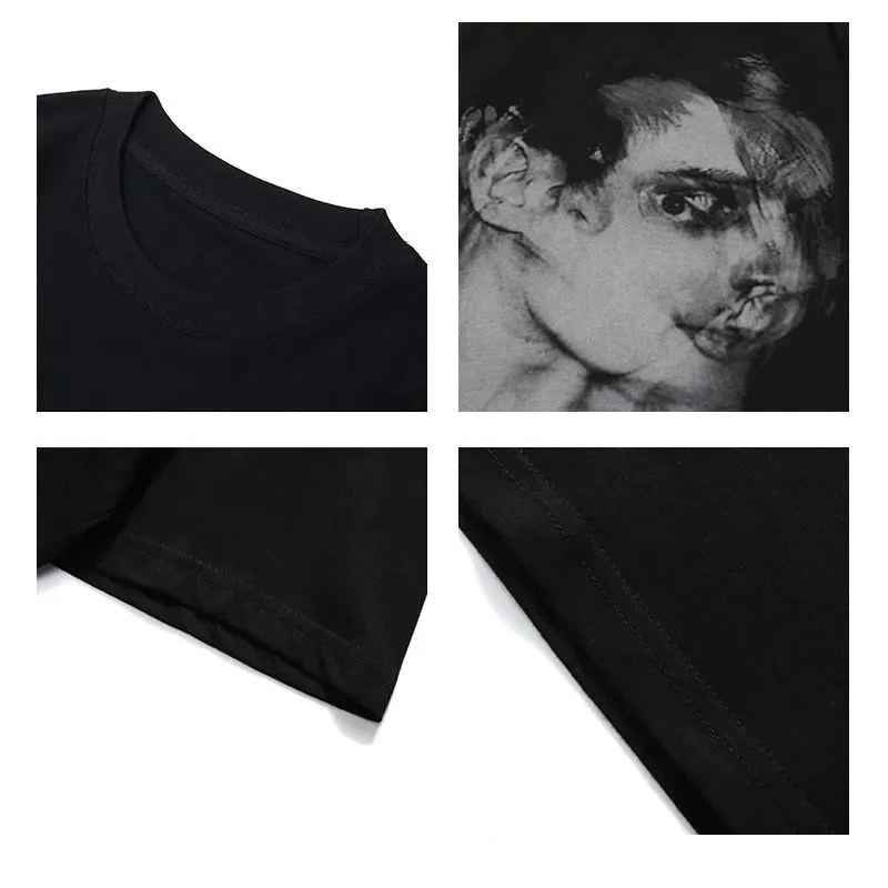 

2021 Summer Oversize Short Sleeve Loose New Design T-Shirt Lovers Chic Dress Tees Fashion Printing Student Men'S Top Cloths