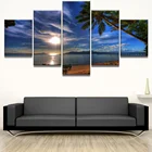 Настенная живопись, 5 шт., Современный Морской принт, декоративная картина, панно, искусство, холст, домашний декор