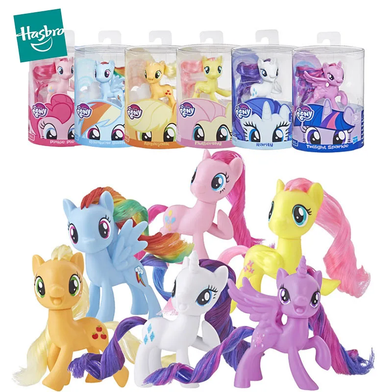 

8cm Hasbro My Little Pony Anime Figure Dolls Toys for Girls Action Figure Kids Toys Rainbow Dash Doll Accessories Birthday Gift