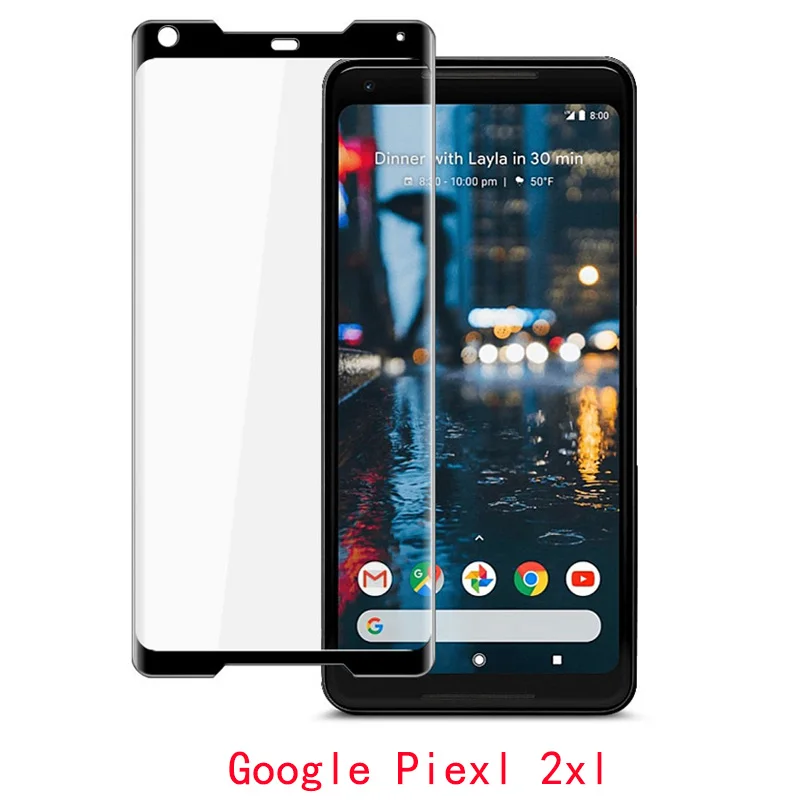 3D изогнутое 9H закаленное стекло для Google Pixel 2 2XL 3 3XL HD защита экрана Защитная пленка
