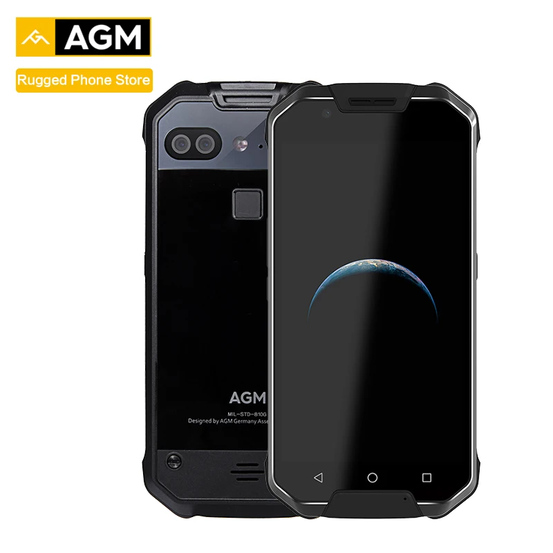 AGM X2 SE Android 7,1 прочный смартфон 6+ 64G 5," AMOLED экран IP68 водонепроницаемый 6000 мАч две sim-карты 16,0 Мп фронтальная камера