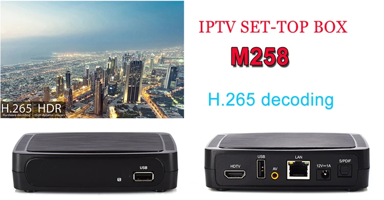IBRAVEBOX M258 IPTV телеприставка 2G память H.265 HDR Замена для MAG 250/254 IPTV телеприставка Stalker