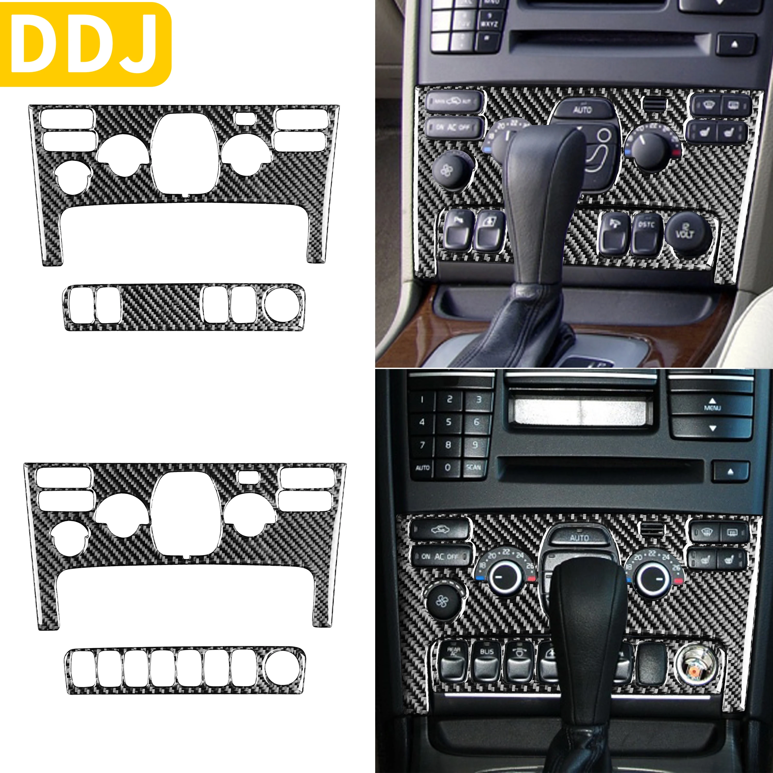 

Real Carbon fiber For Volvo XC90 XC Classic 2003-2014 Car Air Conditioning Button AC Panel Frame Trim Sticker Car Accessories