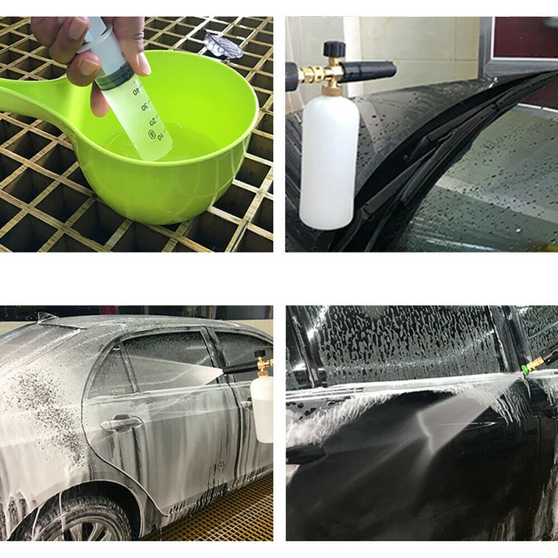 

Pressure Washer Jet Wash 1/4" Quick Release Adjustable Snow Foam Lance Foam Cannon Car Wash Spray Gun Car Accessories Tool