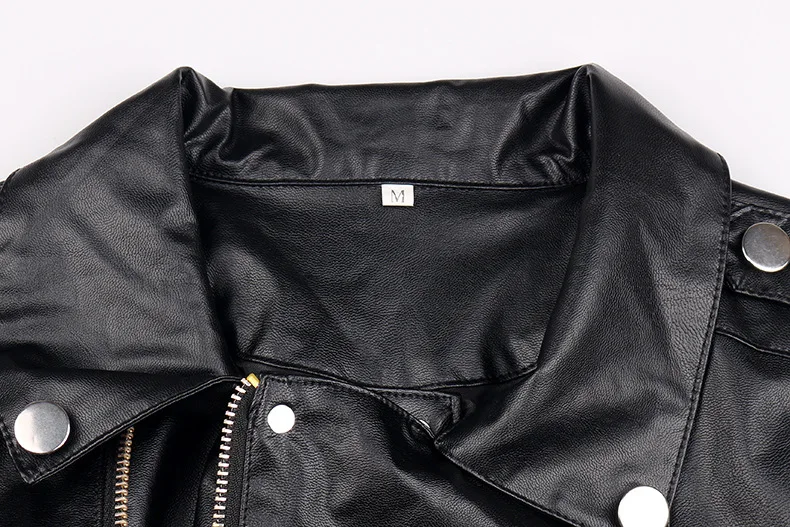 2019 осенние женские черные Тонкий Прохладный Женские Куртки из искусственной