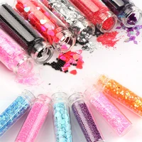 12 bottles nail art sequins glitter powder tips manicure decoral ultra thin shiny nail sequin for diy nails design decorations