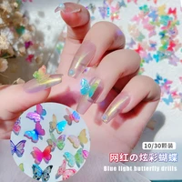 new blu ray magic butterfly nail jewelry accessories diy manicure three dimensional ackry butterfly nail art decoration