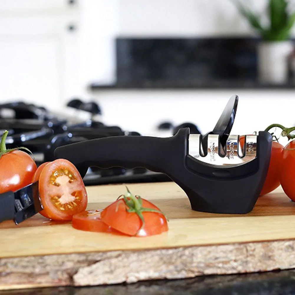 3-прорезы для ручки точилка с противоскользящим резиновым покрытием стальных и