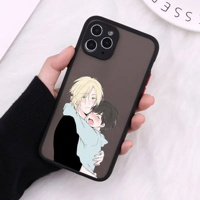 

Banana Fish Phone Cases Matte For iPhone 12 Mini 11 Pro XR XS Max 7 8 Plus X Hard PC Back Cover