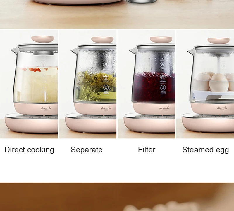 Xiaomi 1.5L сохранение здоровья горшок многофункциональный электрический чайник для приготовления чая назначение синхронизации изоляции каша с ситечком