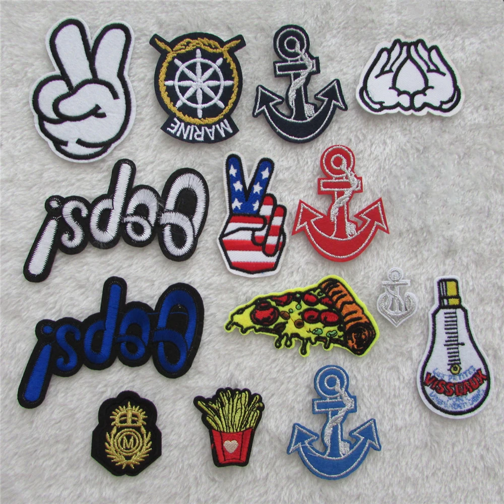 Горячая Распродажа 15 видов стилей на выбор термоплавкий клей аппликация вышивка