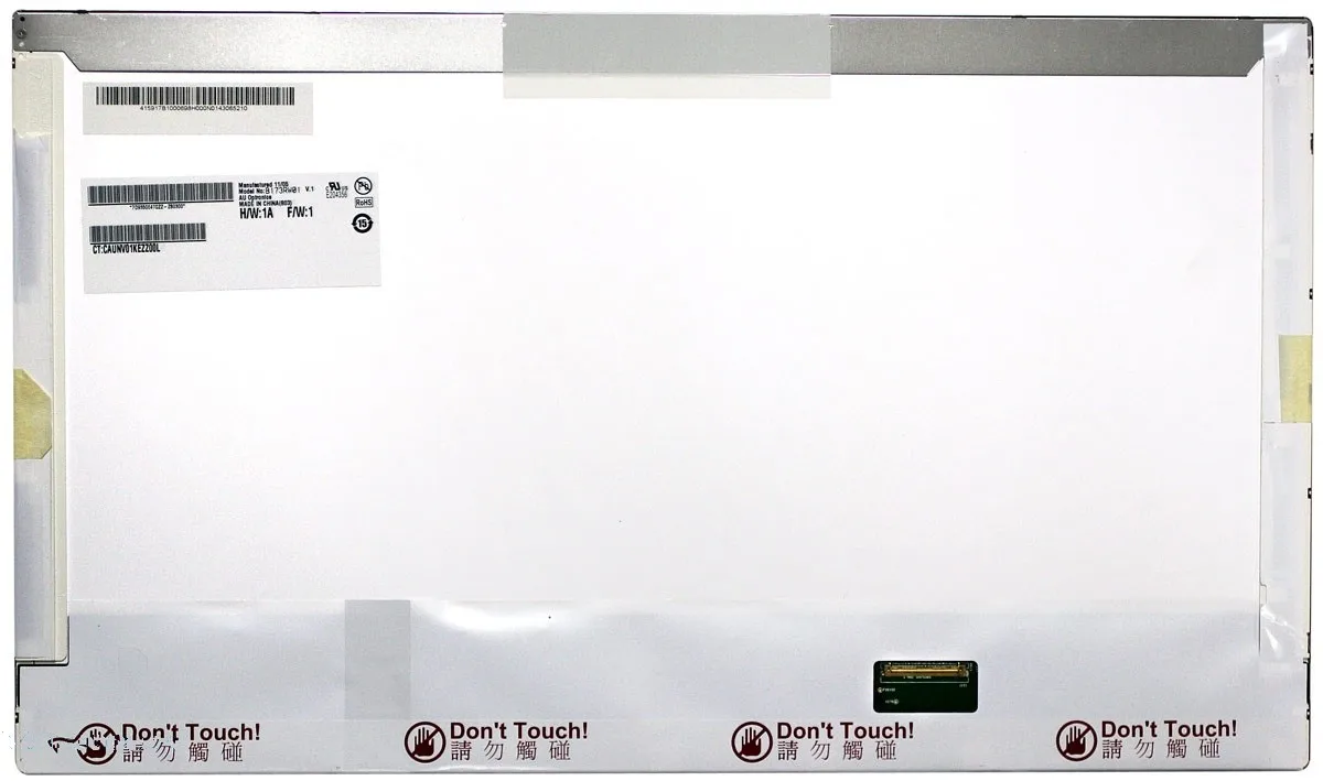 Матрица для B173RW01 v.1 H/W:1A F/W:1 правая Диагональ 17.3 1600x900 (HD+) AU Optronics (AUO) Матовая