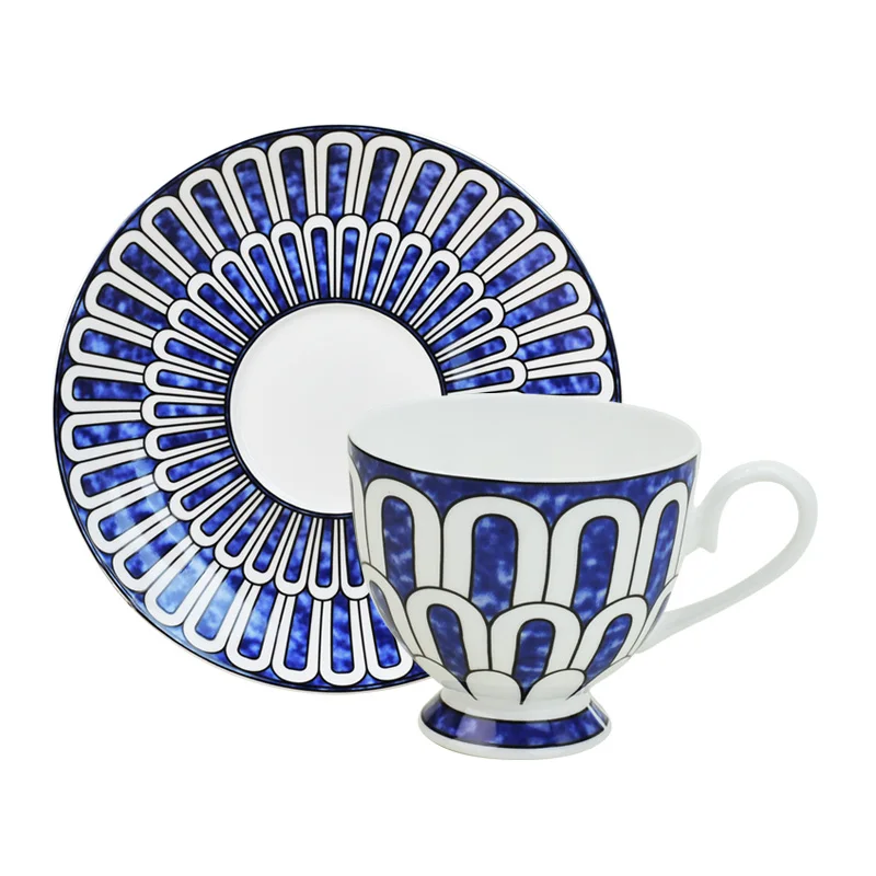 Столовые тарелки столовые приборы высококачественный набор тарелок синий