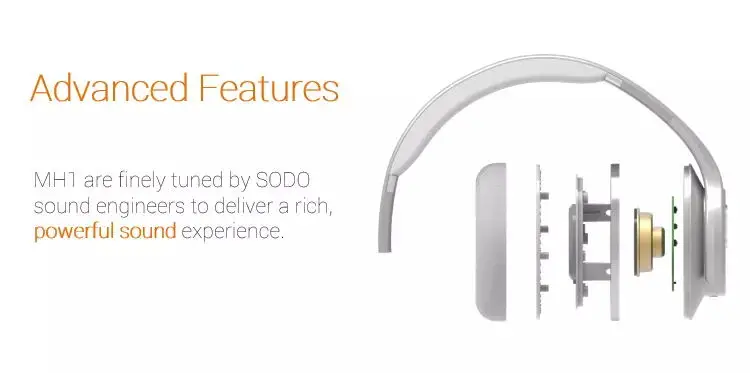 SODO NFC беспроводные bluetooth-наушники с поворотным динамиком беспроводные внешние наушники с микрофоном Складная bluetooth-гарнитура