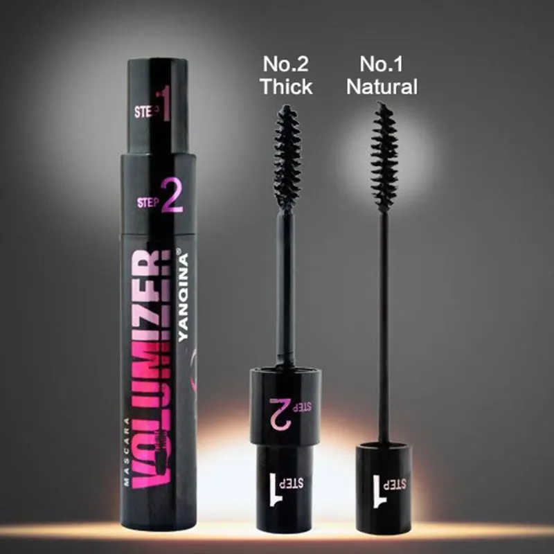 2 в 1 шелковое волокно тушь для ресниц водостойкая Rimel 4D наращивания черная