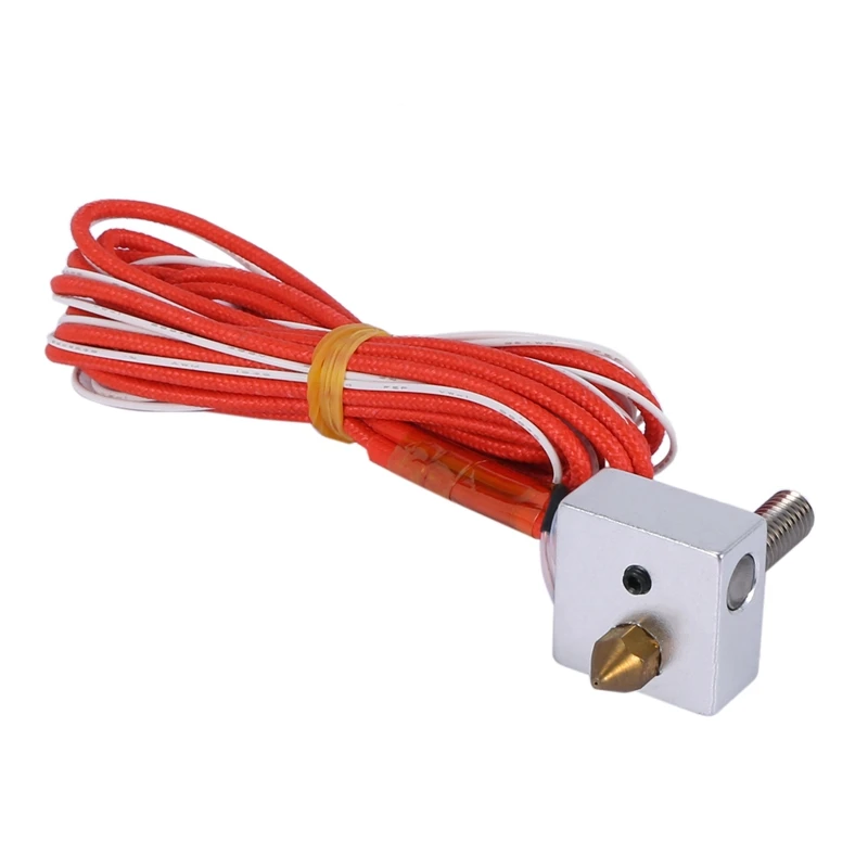 

Собранный алюминиевый нагревательный блок экструдер Горячий Конец для 3D принтера 1,75 мм MK8 0,4 мм сопло