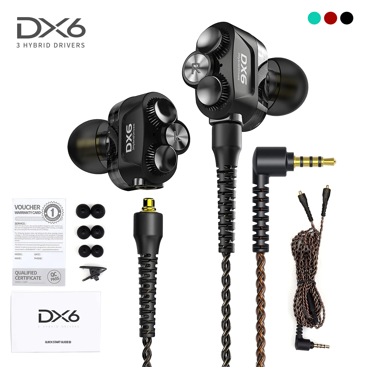 Гибридные драйверы PLEXTONE DX6 3 игровые стереонаушники | Электроника