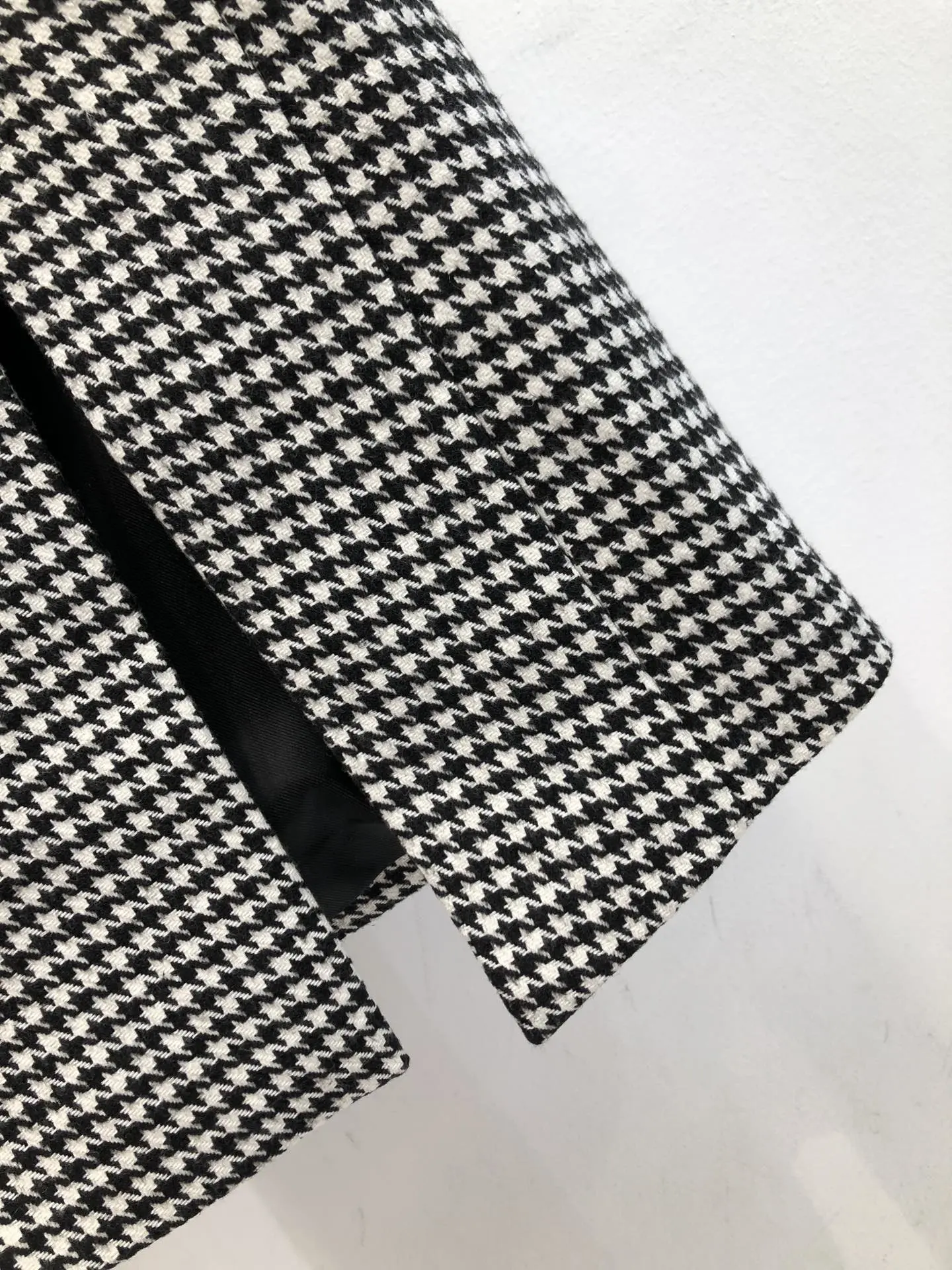 

Ladies 2021 New Fashion Sleeveless Diamond Button Check Wool Wrap Dress 1111