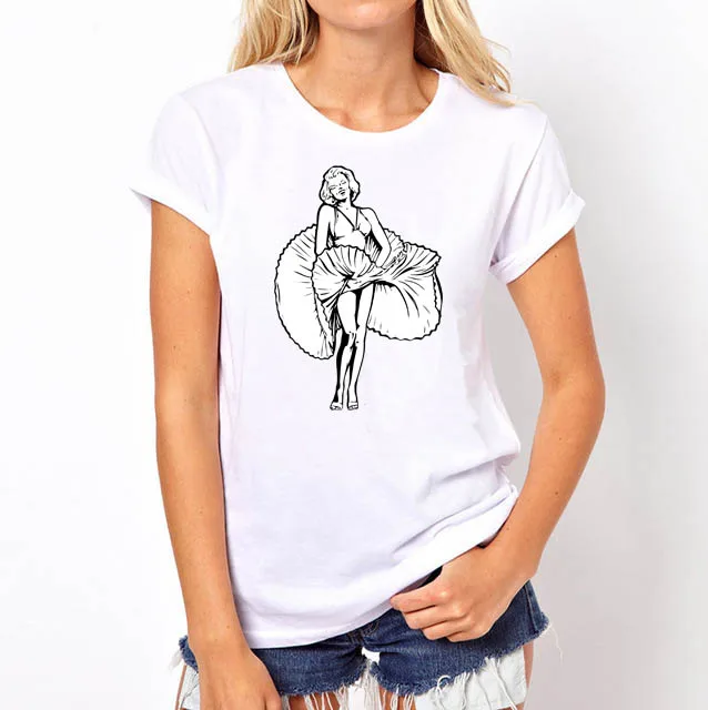 Новая модная женская футболка с коротким рукавом круглым вырезом принтом