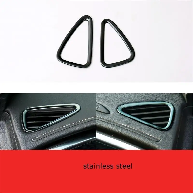 Авто декоративный хром на выходе кондиционера интерьерные Чехлы аксессуары для