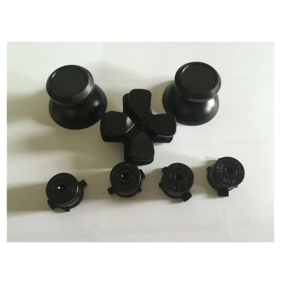 100 компл. Металлический аналоговый джойстик колпачки для джойстика + кнопки Dpad Sony