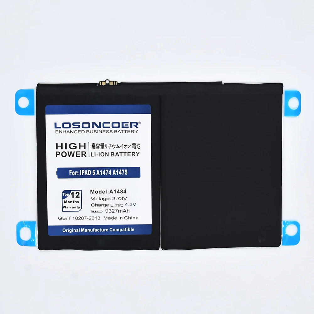LOSONCOER 9327 мАч A1484 батарея для iPad 5 Air iPad5 A1474 A1475 A1484 Замена батареи инструменты+ наклейка