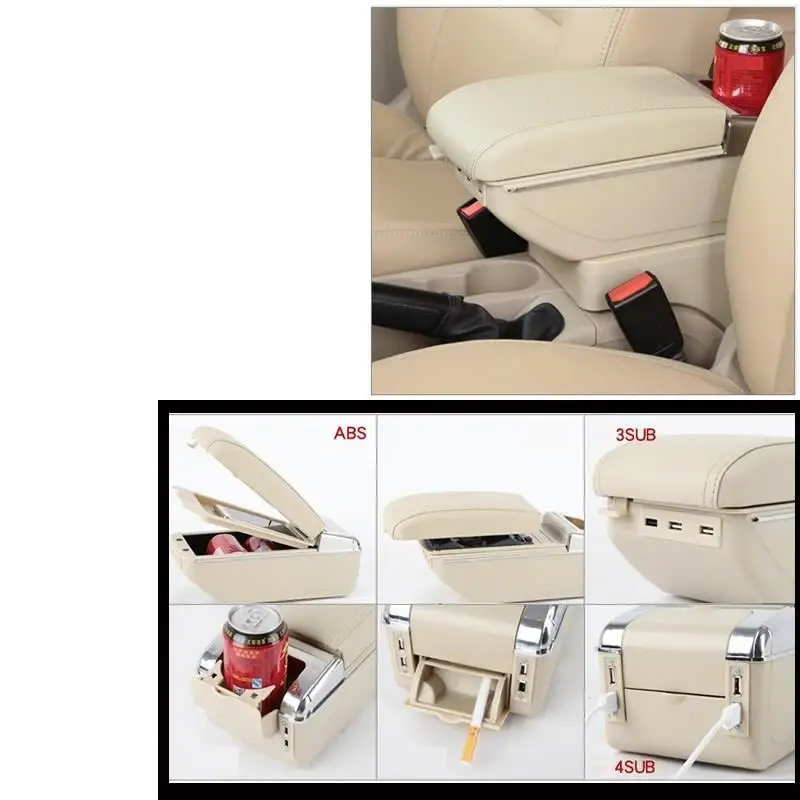 Personalized Interior Protecter Upgraded Accessory Automobile Automovil Arm Rest Car Styling Armrest 18 19 FOR Citroen Elysee | Автомобили