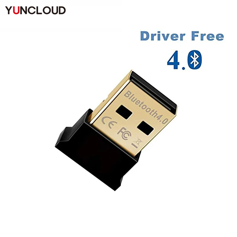 

YUNCLOUD USB Bluetooth адаптер для ПК CSR 4,0 USB-A BT ключ Беспроводной приемник для портативных ПК Мышь и клавиатура, гарнитура