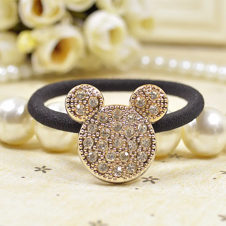 5 шт. Navidad уши Минни заколка для волос эластичная резинка Мультфильм заколки