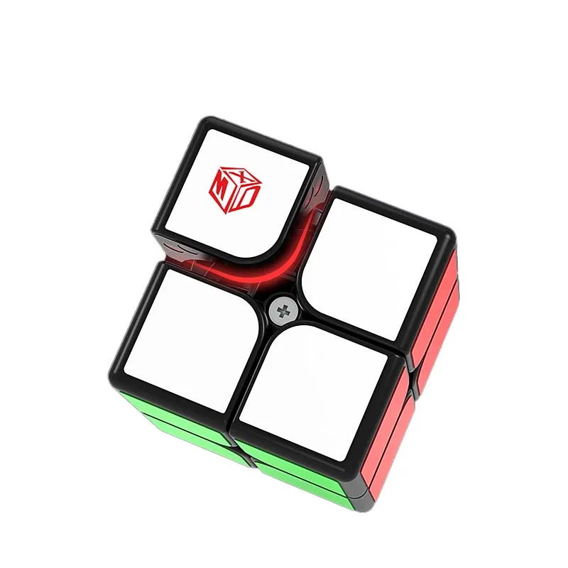Qiyi X-MAN вспышка 2x2 Магнитный черный магический куб Mofangge 2x2x2 XMD Speed Cube 51 мм кубик без