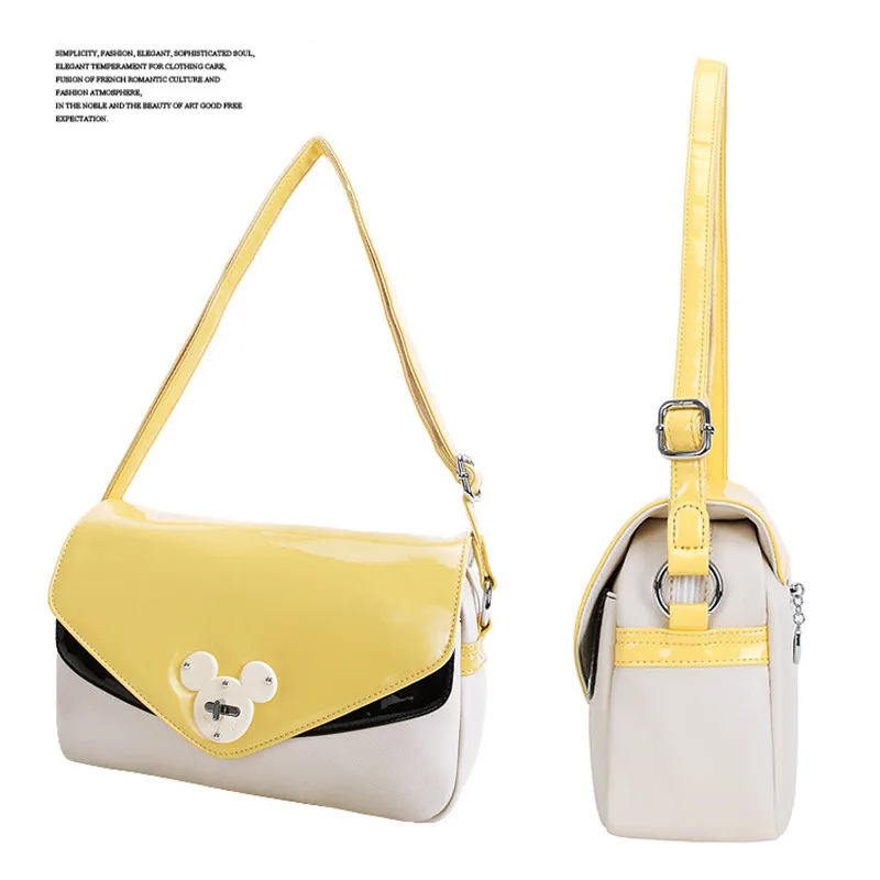 Женская сумка на плечо Disney маленькая квадратная с Микки и Минни модные вечерние