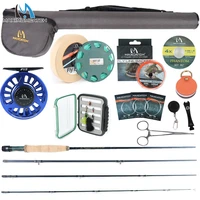 maximumcatch 234wt nymph fly fishing rod kit 10ft moderate fast action nymph fly rod reel line box flies combo