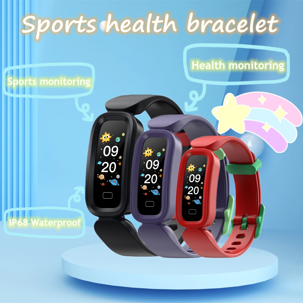 

S21 Smart Bracelet IP68 Waterproof 0.96 Inch Kids Smart Watch Children Alarm Clock Heart Rate Sleep Monitoring Smart Band