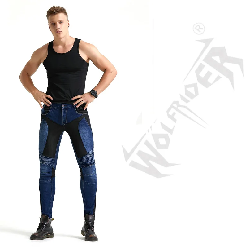 Новинка 2020 мотоциклетные брюки мужские одинаковые джинсы для мотокросса езды по