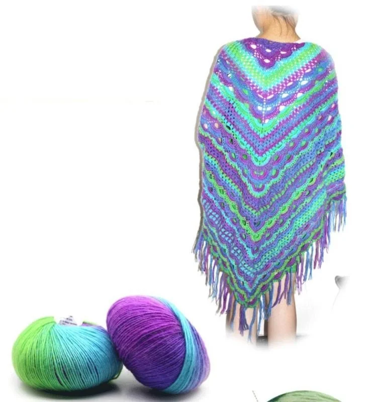 Детские вязаные красочные детские шерстяные пряжи мягкие крючки для вязания