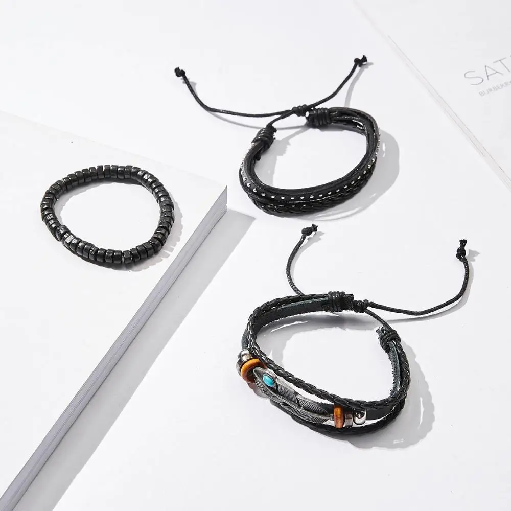 Браслет-цепочка мужской 4 шт./компл. | Браслеты