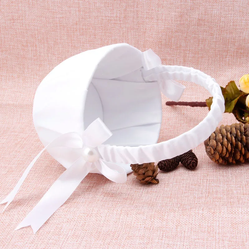 Романтический бантом в декорированном мешковиной горшке атласная Свадебная