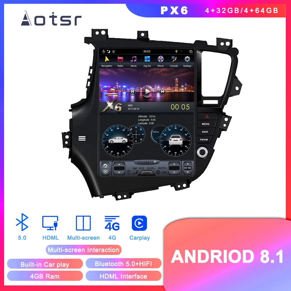 Tesla стиль Android Автомобильный gps навигатор dvd-плеер для KIA Optima KIA K5 2010- Автомобильный Стерео Авторадио мультимедийный блок Satnav