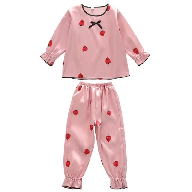 Новинка Популярная мода для девочек Parjama комплект куртка с длинными рукавами и