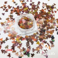 15g maple leaf sequins diy supplies nails art polymer clear accessories diy sequins scrapbook shakes