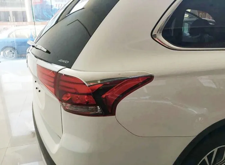 Для Mitsubishi Outlander 2016 2017 2018 2019 Задние световые полосы ABS хромированный пластик