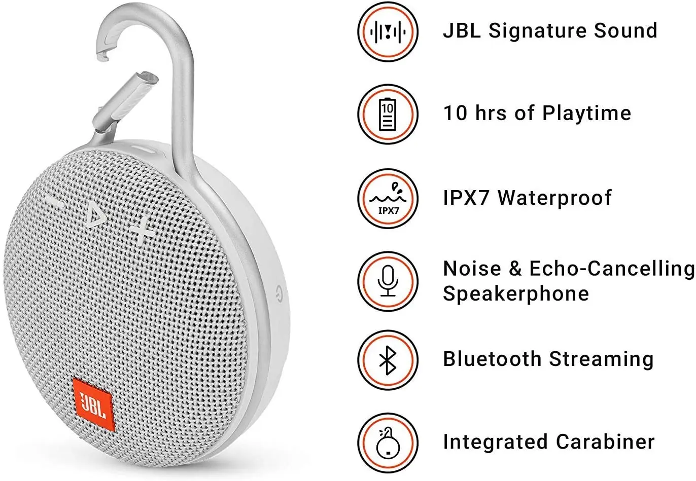 JBL CLIP 3 Беспроводная мини Bluetooth Колонка IPX7 водонепроницаемая Спортивная уличная