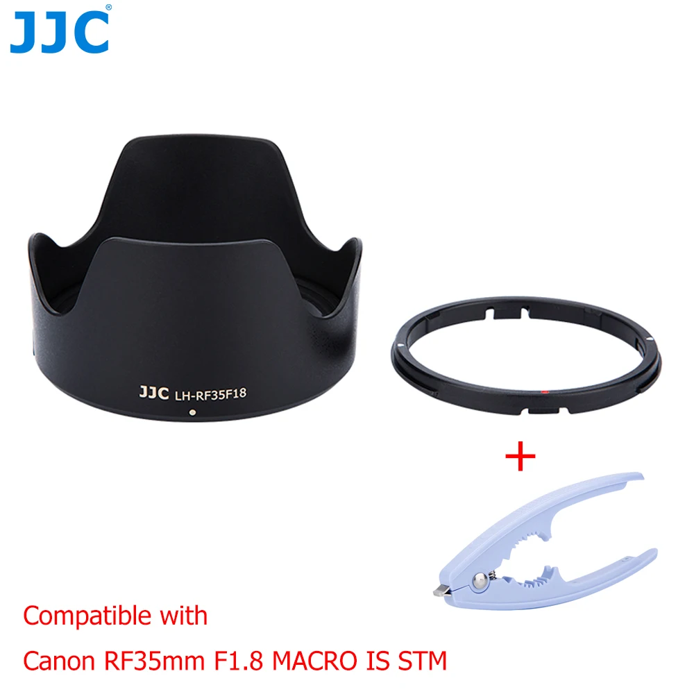 JJC реверсивная бленда объектива адаптер кольцо для Canon RF35mm F1.8 MACRO IS STM объектив на Canon EOS R5 R6 R RP Ra C70 аксессуары для камеры - изображение
