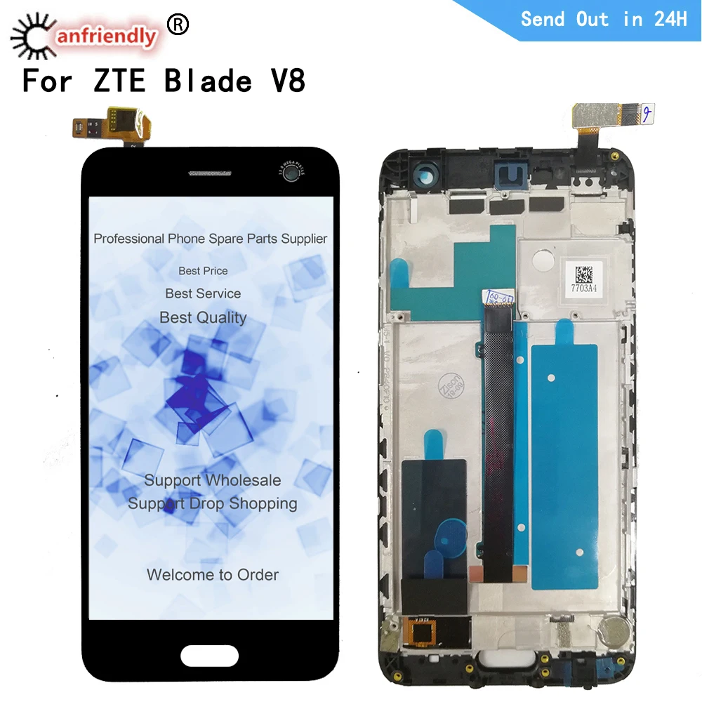 Для ZTE Blade V8 BV0800 5 2 &quotЖК дисплей + сенсорный экран дигитайзер с рамкой в сборе для V 8
