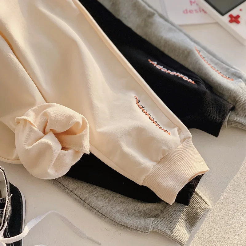 Детские спортивные штаны на весну и осень новинка хлопковые повседневные