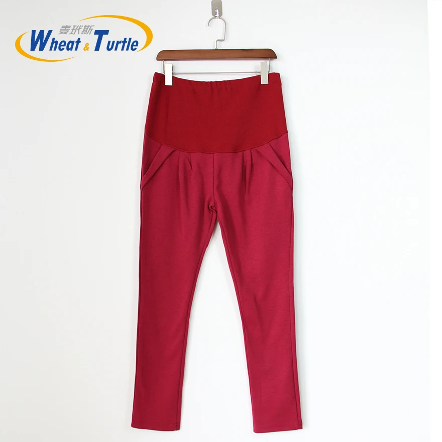 Леггинсы для беременных 7 цветов Осень-зима теплая хлопковая одежда Одежда