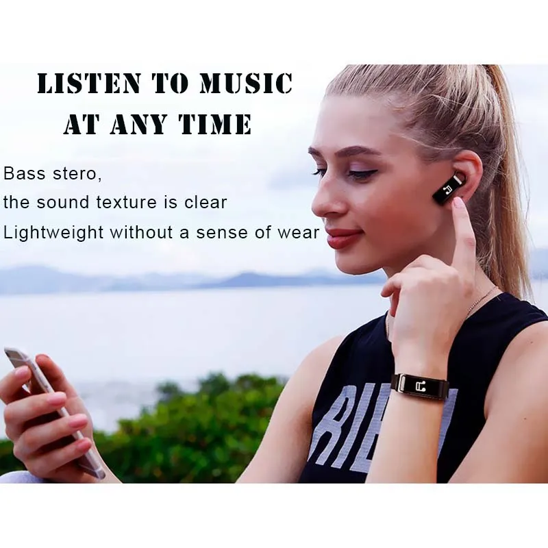 Y3 Bluetooth наушники, умный Браслет, монитор сердечного ритма, спортивные Смарт-часы, шагомер, фитнес-трекер, браслет d20
