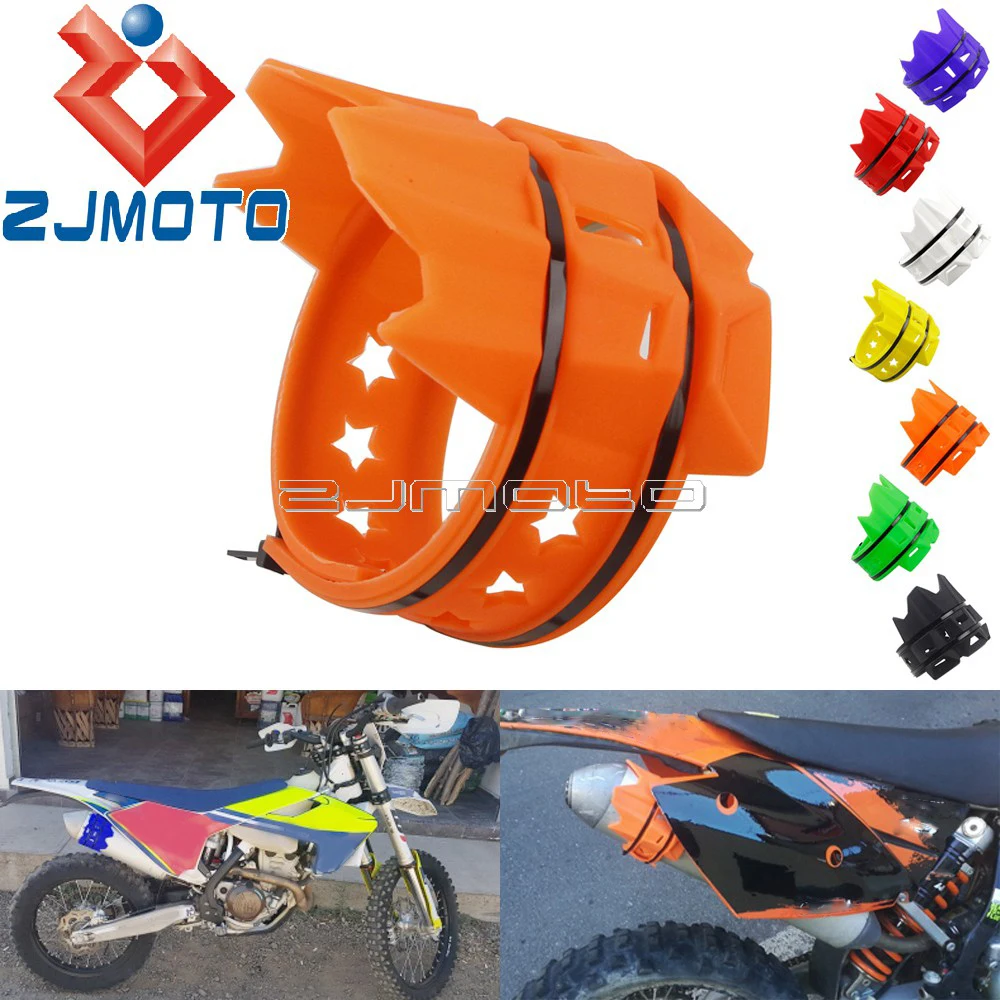 

Dirt Pit Bike Exhaust Muffler Tail End Protector Pipe Shield Covers For MX SXF SX XCW XC EXC XCF 125 150 250 300 350 450 500